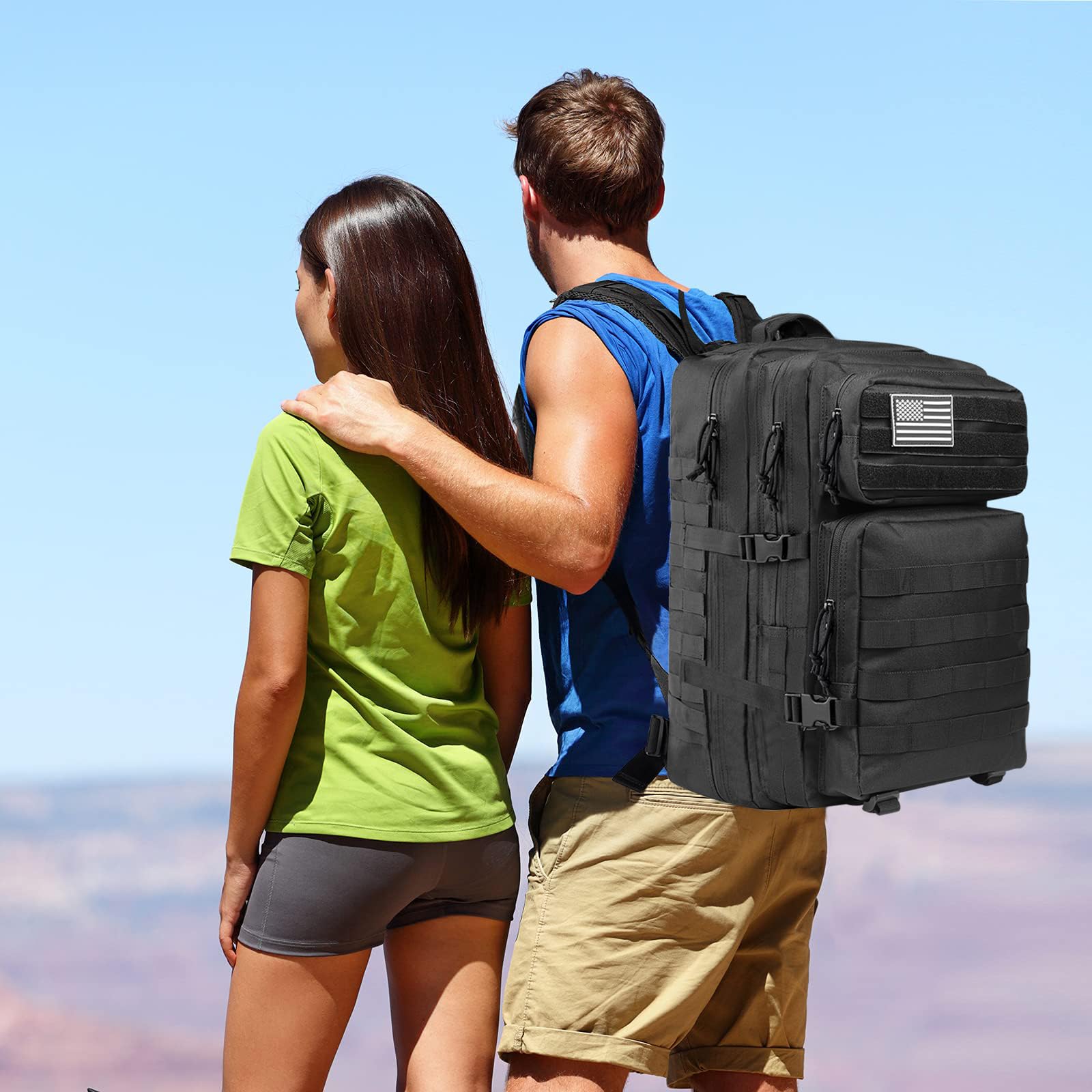 Createy Military Tactical Backpack, Large Army 3 Day Assault Pack 45L Molle Bag Rucksack Bug Out Bag Daypacks With Molle System