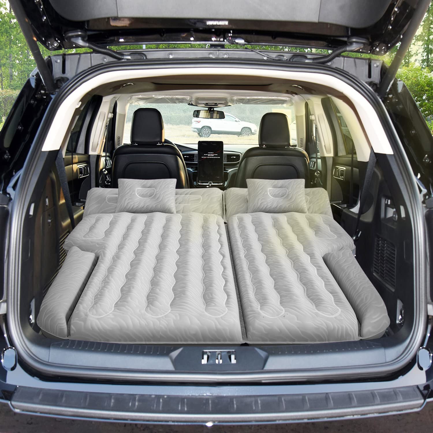 Umbrauto Suv Air Mattress For Car Camping, Back Trunk Sleeping Airbed With Pump For 4Runner, Outback, Forester, Cherokee, Rav4,