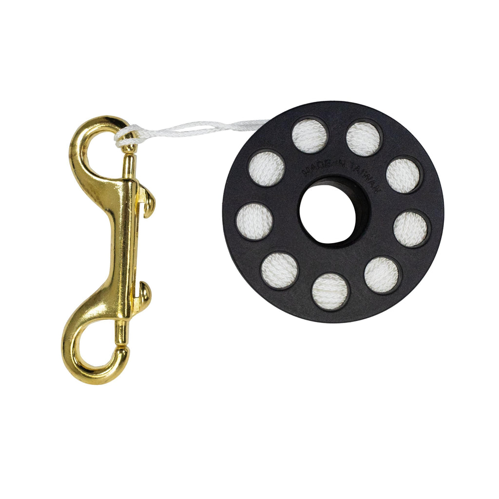 Scuba Choice Scuba Diving Compact Finger Spool, 150, White Line