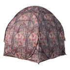 Hme Spring Steel Unisex Portable 2 Person Pop Up Jm Camo Bow Shooting Deer Hunting Hub Ground Blind With Full-Width Windows & Si