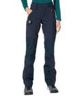 Fjllrven Nikka Curved Womens Trekking Trousers - Water Resistant, Reinforced Fabric, Curved Fit - Hiking, Trekking, Dark Navy, 
