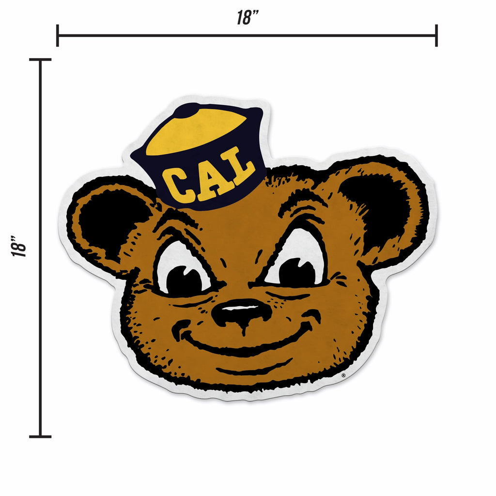 Rico Industries Ncaa Cal Berkeley Golden Bears Mascot Shape Cut Pennant - Home And Living Room D  Cor - Soft Felt Ez To Hang 18X