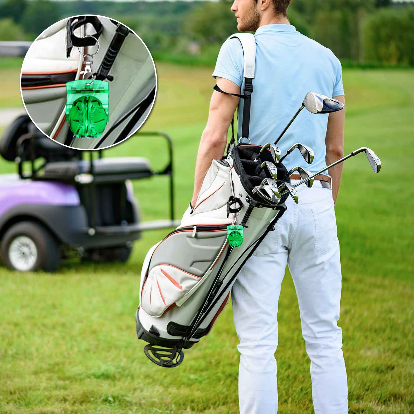 8 Pack Golf Ball Marker Liner Drawing Marker, 4 Golf Ball Marker Stencil And 4 Color Golf Ball Markers, Golf Ball Line Marker To