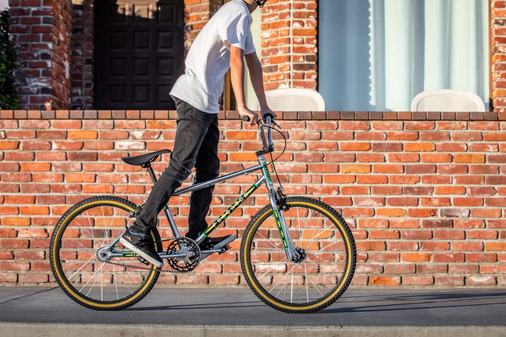 Schwinn Predator Team 24 Freestyle BMX Bike, Throwback 1983 Design, Single-Speed Drivetrain, Hi-Ten Steel Frame, Rattrap Pedals,