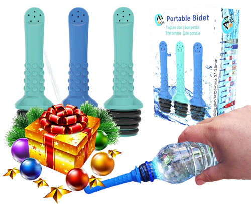 Avabay 3Pcs Portable Travel Bidet I Easy-To-Use Portable Bidet I Compatible With Most Bottles I Peri Bottle For Postpartum Care