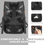 Insulated Cooler Backpack,45 Cans Multifunctional Double Deck Leakproof Cooler Bag With Sternum Strap,Large Capacity Lightweight