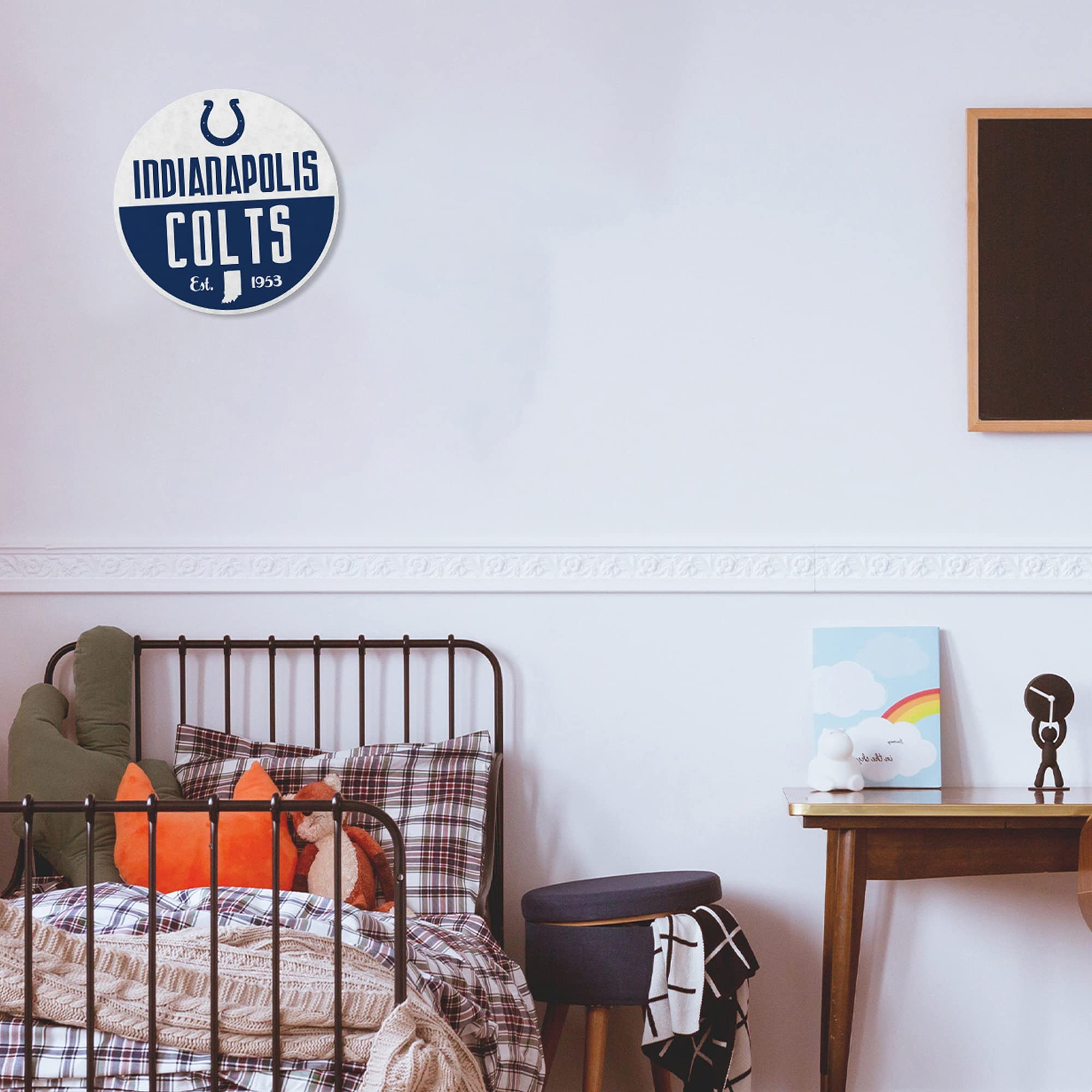 Rico Industries Nfl Football Indianapolis Colts Classic Shape Cut Pennant - Home And Living Room D  Cor - Soft Felt Ez To Hang