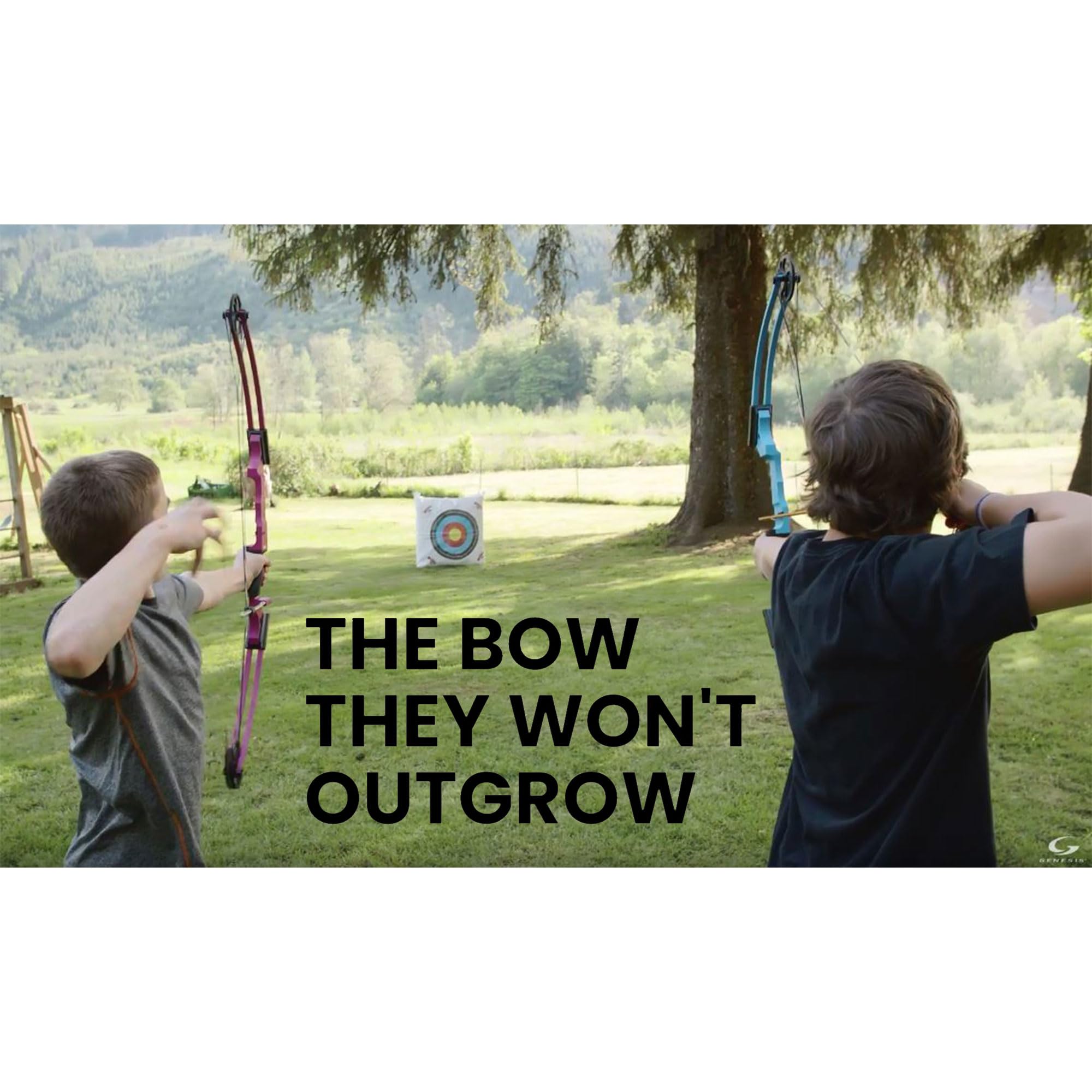 Genesis Archery Compound Bow And Arrow Set, Original, Right Handed, Red