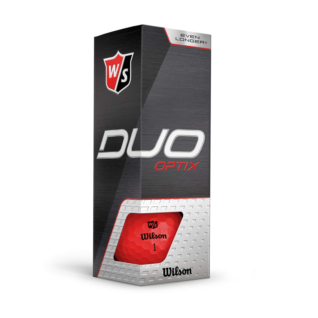 Wilson Staff Duo Optix Golf Ball - Red
