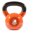 Kakss Vinyl half coating Kettle Bell for Gym & Workout (14 KG (Orange)) (PROUDLY MADE IN INDIA)