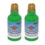Flame King 1/4-lb Empty Refillable Propane Cylinder Tanks - Reusable & Transportable - Safe and Legal Refill Option - UL1769 Lis