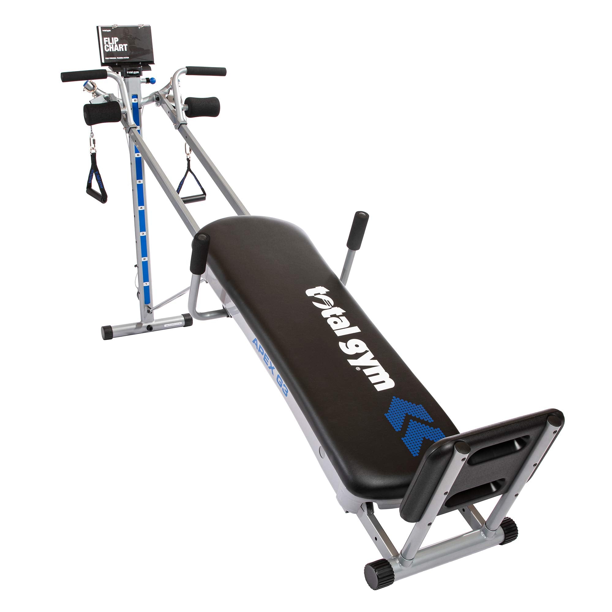 Total Gym Apex G3 Versatile Indoor Home Gym Workout Total Body Strength Training Fitness Equipment With 8 Levels Of Resistance A