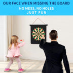 Cx L Sum Magnetic Dart Board, Indoor Outdoor Dart Games For Kids With 12Pcs Magnetic Darts, Safety Toy Games, Rollup Double Side