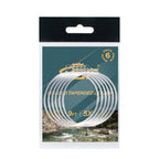 Sf Welded Tapered Leader Fly Fishing With Loop Nylon 9Ft Fishing Leader (6X 6 Pack)