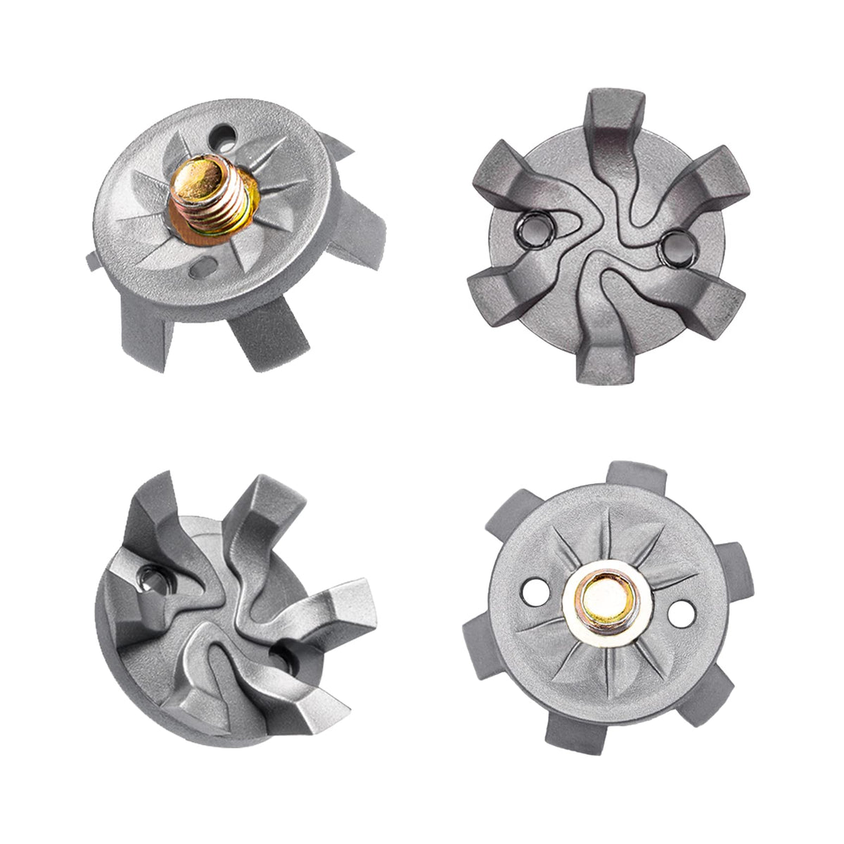 FENLERN Golf Shoe Spikes Cleat Metal Thread Screw 6mm Dia, Grey