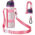 Water Bottle Holder Strap, For Owala Hydro Flask Iron Flask 16Oz/24Oz/32Oz/64 Oz Universal Water Bottles, With Carabiner, Hand F
