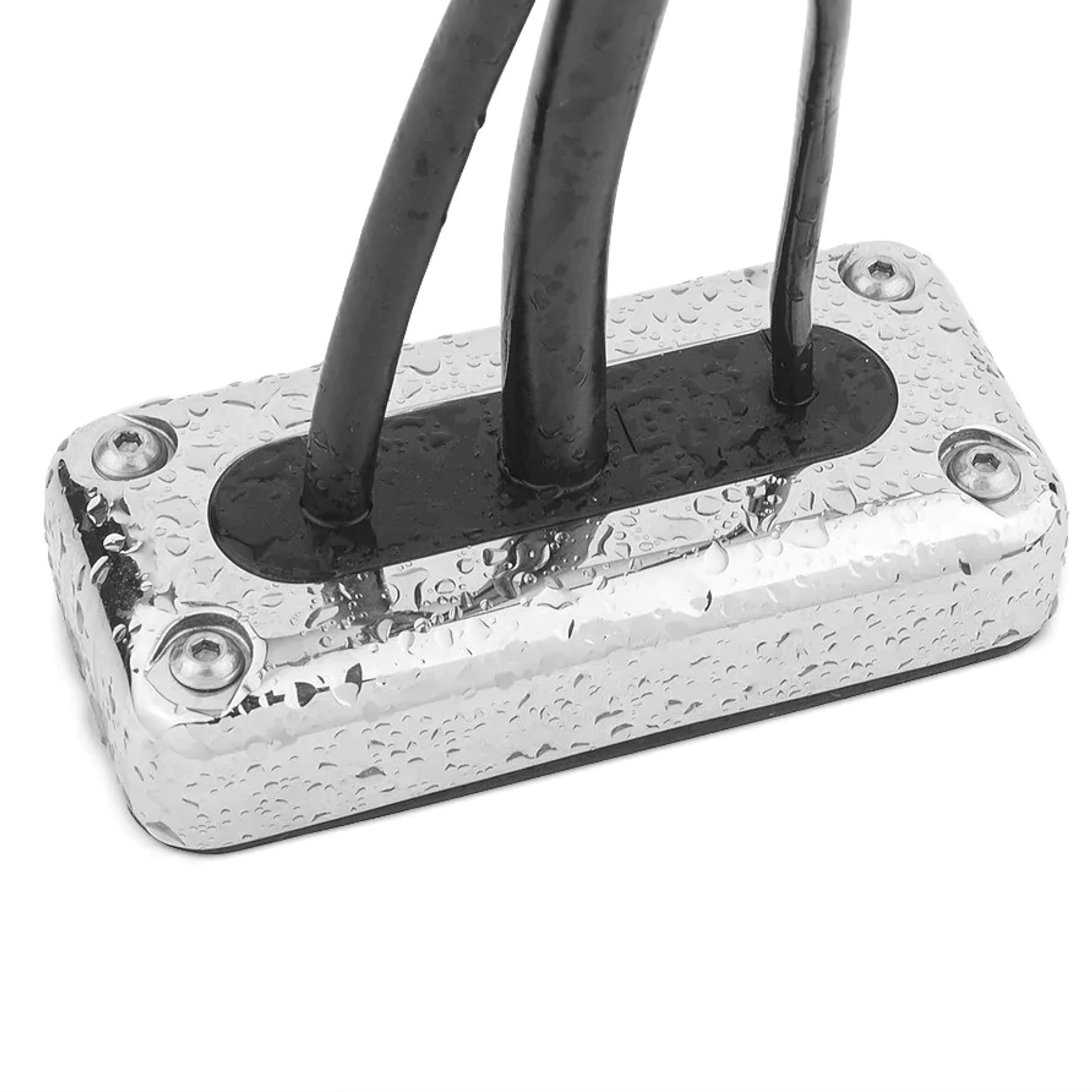 Seaview | Multi-Cable Rectangle Cable Gland | Marine Grade Waterproof Cable Pass Through Cable Clam | Cgm17Ss - Polished Stainle