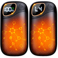 Hand Warmers Rechargeable - Electric Hand Warmers 2 Pack With Led Battery & Temp Display, Ai 4 Levels Heating Portable Electroni