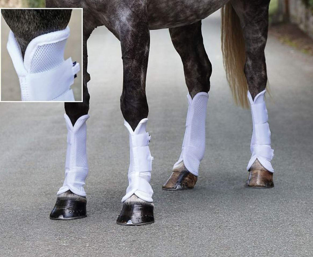 Shires Airflow Fly Boots (Pack Of 4) White Full