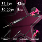 Viper Vanity Steel Tip Darts With Storage/Travel Case: Dart Diva, 22 Grams