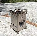 Emberlit Fireant Stainless Steel Stove- Lightweight, Multi-Fuel, Packs Flat For Hiking,Hunting, Survival Packs, And Camping Smal