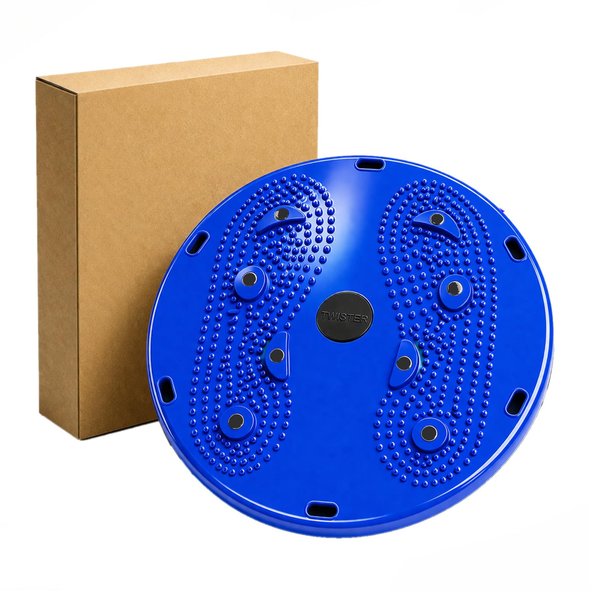 ODDISH; Way to Fitness  Magnetic Twist Board  Waist Twister Exercise Disc  AntiSlip Acupressure Surface  Blue  Standard Si
