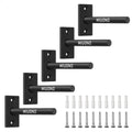 MIUONO Weight Plate Rack, Wall Mount Weight Plate Holder for 1 Plates, 5 Pack Weight Storage Racks Home Gym Organizer