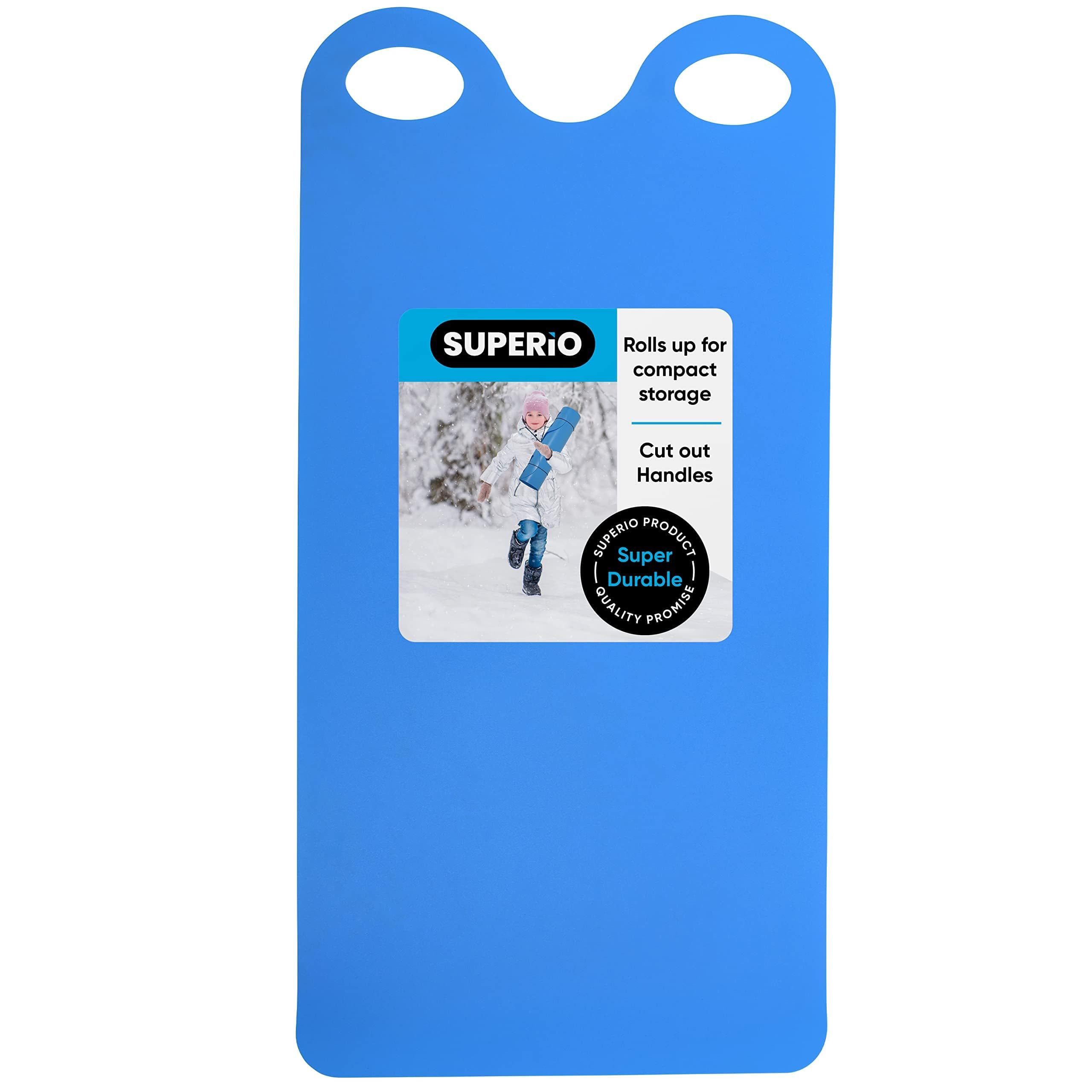 Superio Snow Slider Mat, Flexible Snow Sled Flying Carpet, Roll up Sleds for Kids Kids and Adults 54 Lightweight Portable Plasti