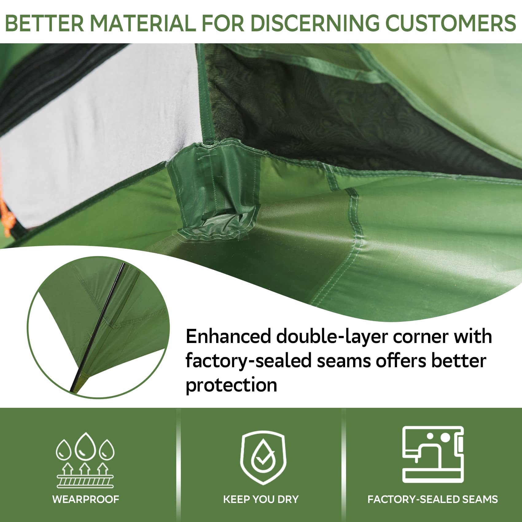 Clostnature Polaris Lightweight Backpacking Tent - 2 Person Ultralight Waterproof Camping Tent, 3 Season Large Size Easy Setup T