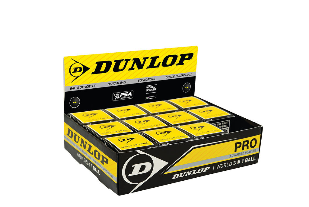 Dunlop Pro Squash Balls (1 Ball Box 12) -Ds