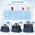 Lifewit Cooler Bag 50 Cans Collapsible And Insulated Large Lunch Bag Leakproof Soft Cooler Portable For Camping/Bbq/Family Outdo