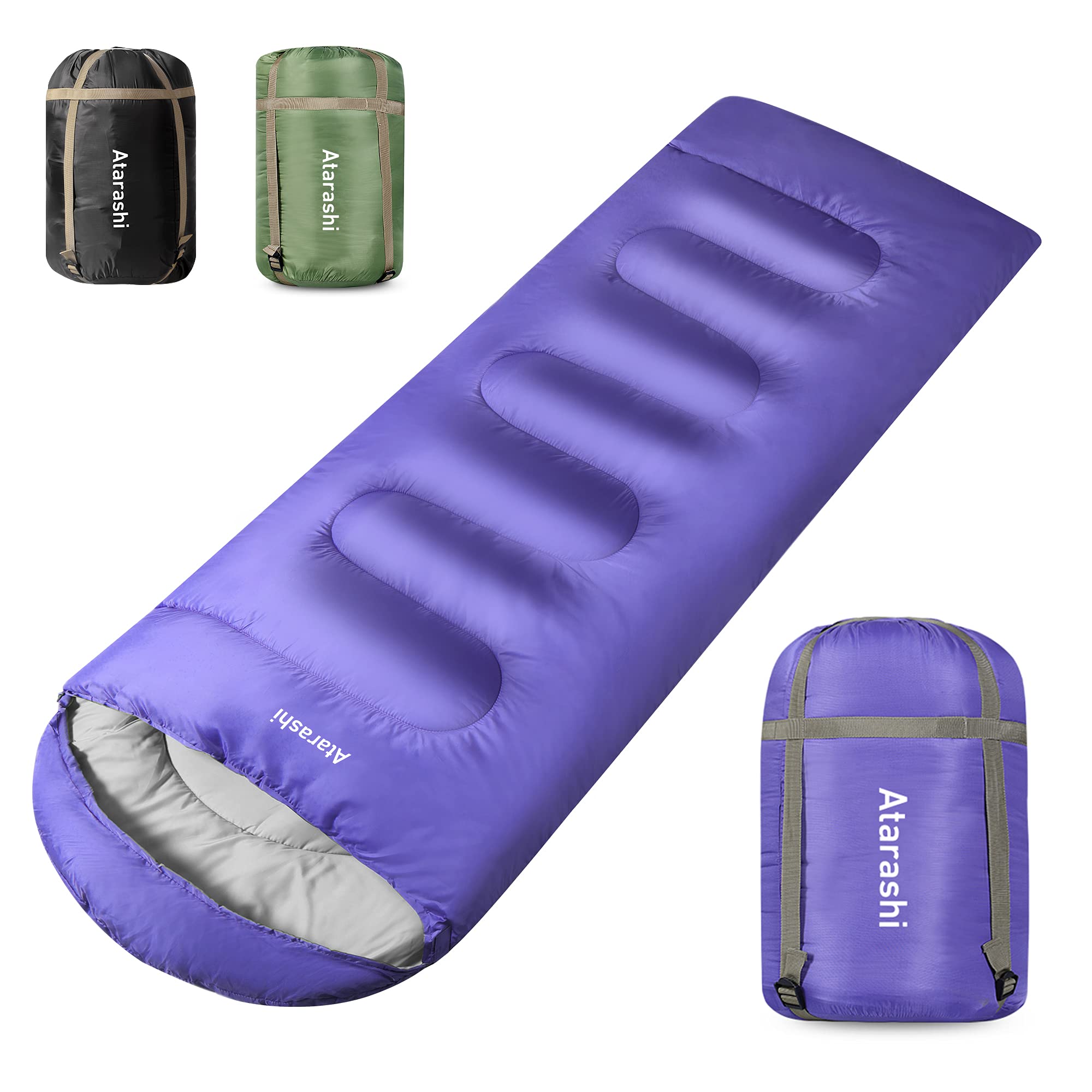 Atarashi Sleeping Bags For Adults, Womens Sleeping Bags For Camping, Hiking And Outdoors, 3-4 Seasons Warm Cold Weather, Lightwe