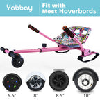 Eco-Friendly Hoverboard Seat Attachment - Cool Seat, Swivel Wheel, Adjustable Length - Compatible With 6.5, 8, 8.5, 10 Hoverboar