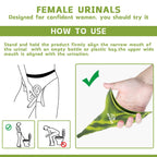 Jefdiee Female Urination Device,Silicone Pee Funnel For Women,Female Urinal Women Pee Funnel Allows To Pee Standing Up, Reusable