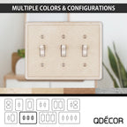 Questech Dacor Single Toggle Light Switch Cover, 1-Gang Electrical Wall Plate, Single Switch Standard Size Receptacle Cover, Dec