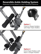 Innova Health And Fitness Itx9688 Heavy Duty Inversion Table, Extended Ankle Holding System, 300 Lb Weight Capacity, Gray/Black