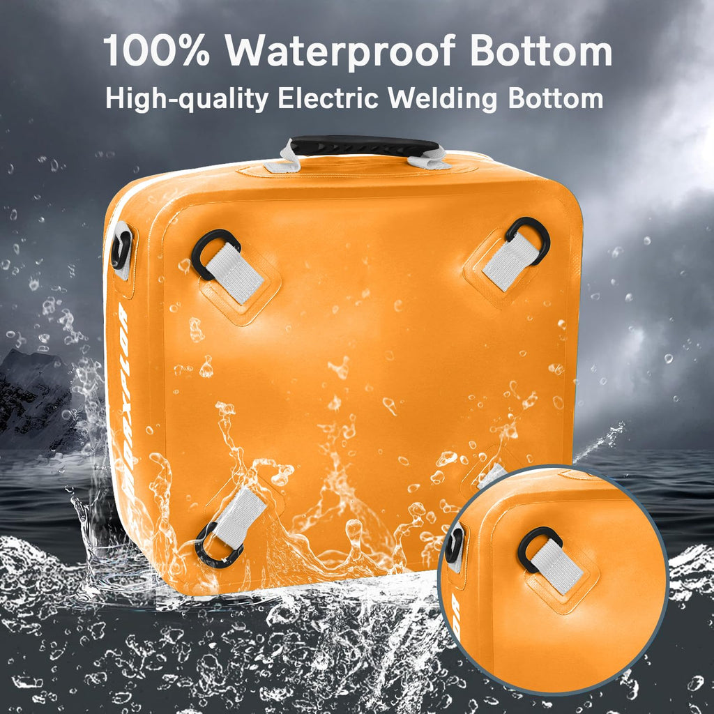Morxplor Waterproof Pvc Paddleboard Cooler Deck Bag - 12 Can Soft Insulated Cooler For Paddleboarding, Camping, Kayaking