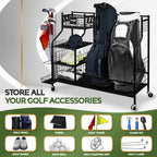 Yes4All Golf Storage Garage Organizer, Golf Bag Storage Stand And Other Golfing Equipment Rack, Extra Storage Rack For Golf Club