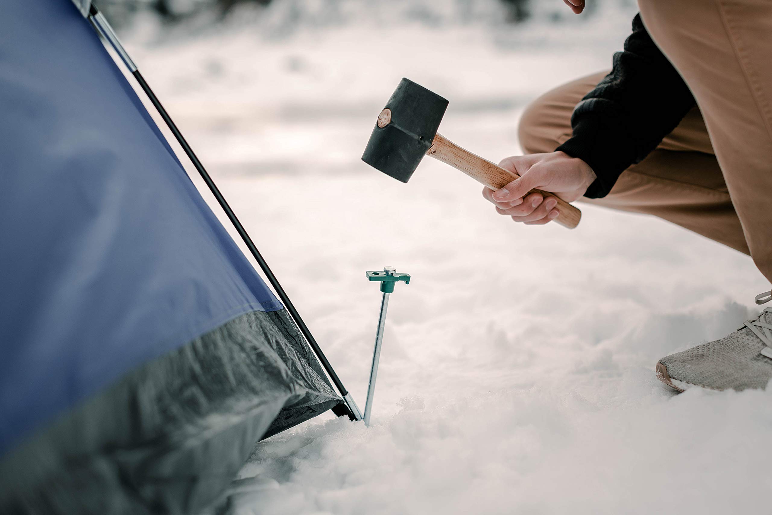 Stansport 10'' Steel T-Top Tent Stakes - 12 Pack