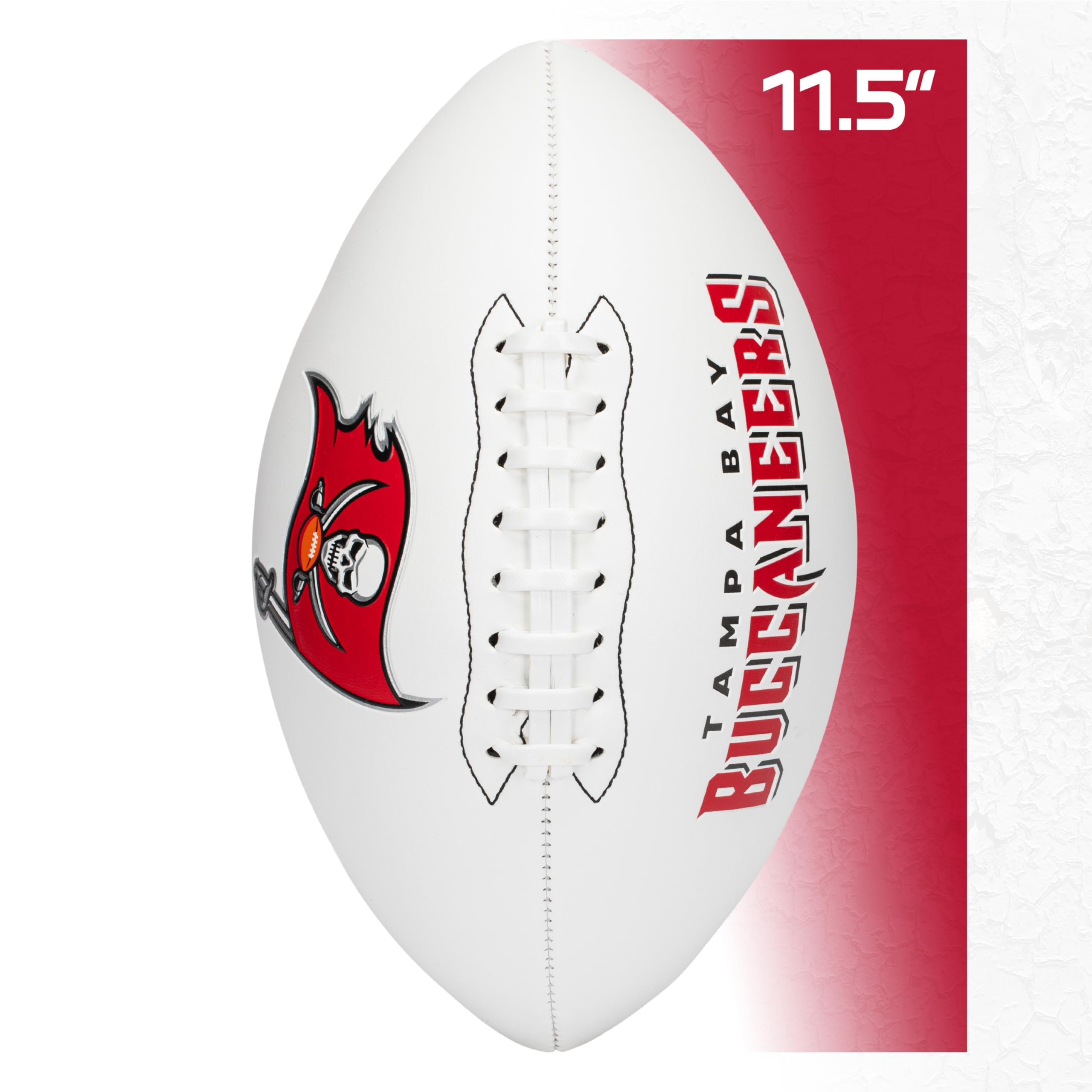Franklin Sports Nfl Tampa Bay Buccaneers Autograph Football - Official Size White Panel Souvenir Football For Autographs + Signa