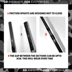 Rigged And Ready Predator P-S-B Unique Predator-Spin-Baitcast Travel Fishing Rod With Case+Micro Trigger +2 Tips,Rod Lengths 2.2
