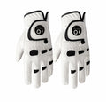 FINGER TEN Mens Golf Gloves Left Hand Right with Ball Marker 2 Pack, Weathersof Grip Soft Comfortable, Fit Size Small Medium ML 