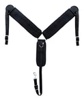 CHALLENGER Western Horse Tack 3-3/4 W Black Nylon Neoprene Straight Breast Collar 5501BK