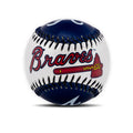 Franklin Sports Atlanta Braves Mlb Team Baseball - Mlb Team Logo Soft Baseballs - Toy Baseball For Kids - Great Decoration For D