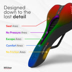 Wittkop Mountain Bike Seat Made Of Comfortable Memory Foam I Mtb Saddle With Innovative Ergonomic 5 Zone-Concept - Bicycle Seat