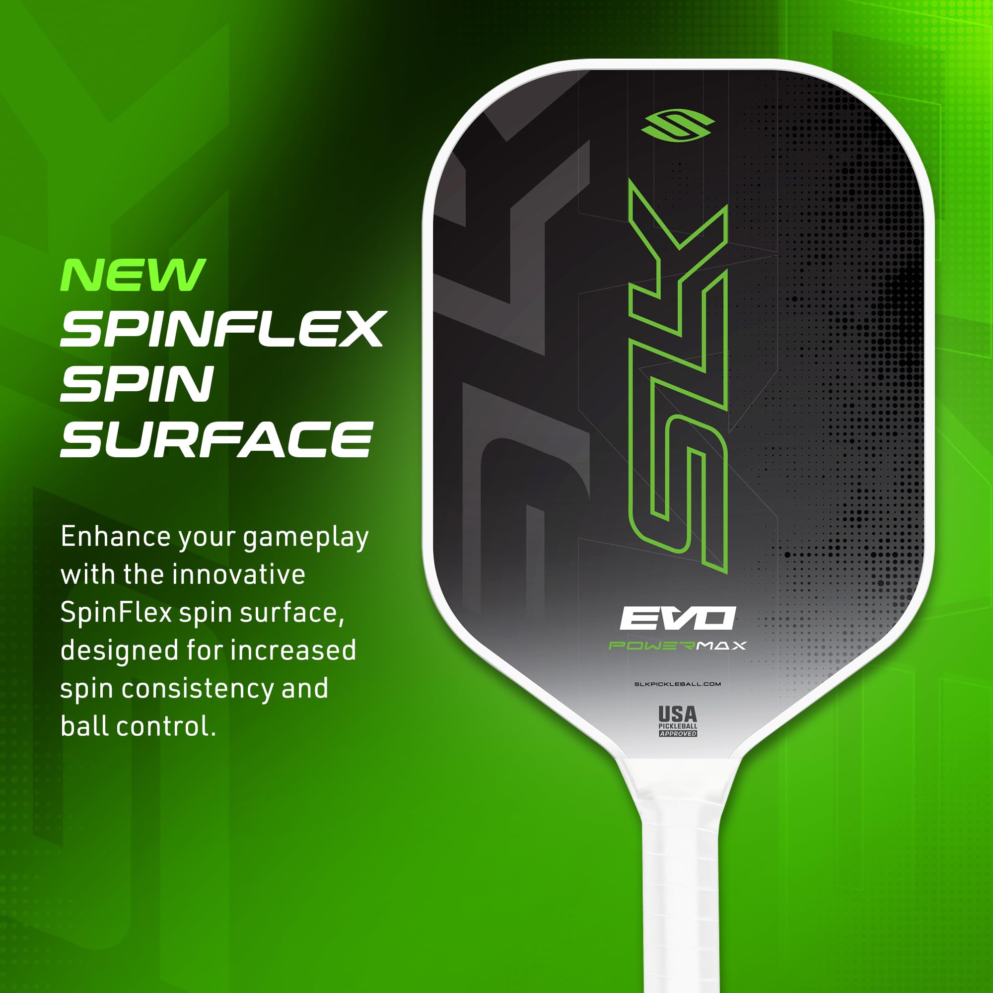 Selkirk Sport Slk Evo Power Max Pickleball Paddle By Selkirk Sport | G9 Power Carbon Fiber Pickleball Paddle With Spinflex Surfa
