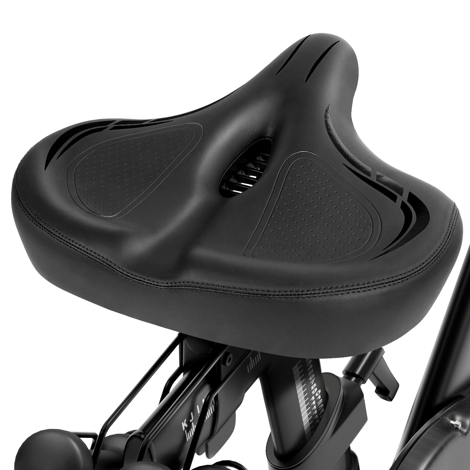 WEKLEY Oversized Bike Seat for Peloton Bike & Bike Plus, Comfort Exercise or Road and Electric Bike Seat Cushion Extra Wide, Bik