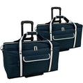 Picnic At Ascot Ultimate Travel Cooler With Wheels- 36 Quart - Combines Best Qualities Of Hard & Soft Collapsible Coolers - Navy