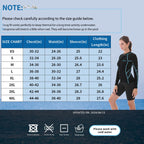 Goldfin Wetsuit Top Women, 2Mm Wetsuits Jacket Long Sleeve Neoprene Tops For Water Aerobics Diving Surfing Swimming