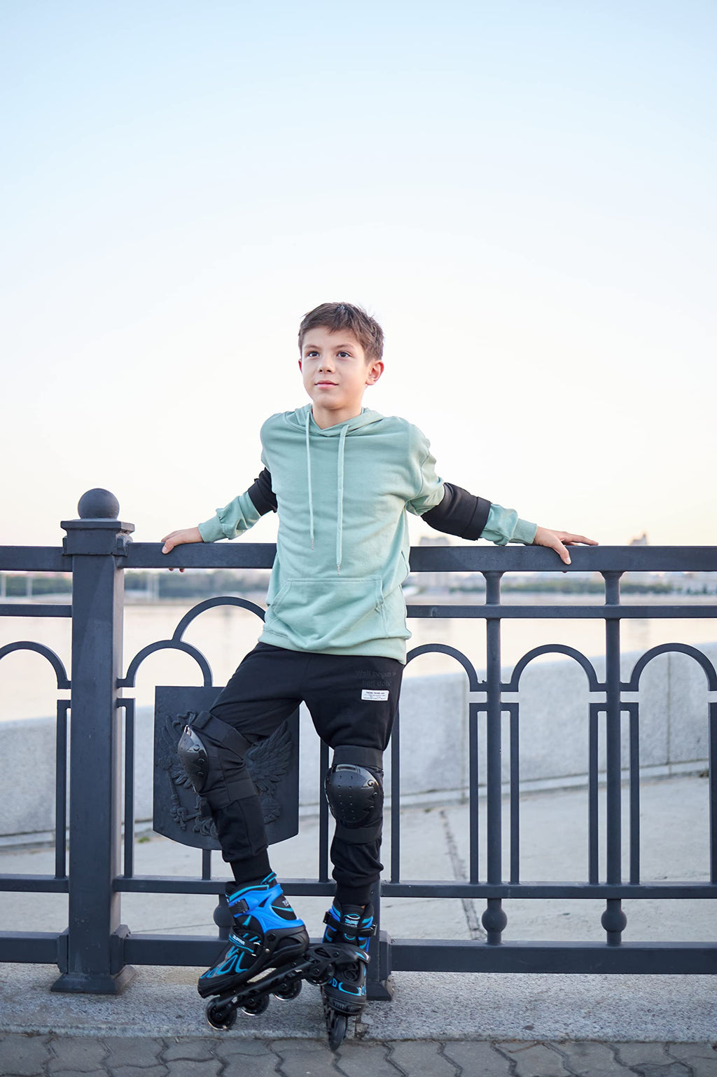 2PM SPORTS Vinal Inline Skates for Men with Light up Wheels Beginner Skates Fun Illuminating Outdoor Roller Skates for Kids and